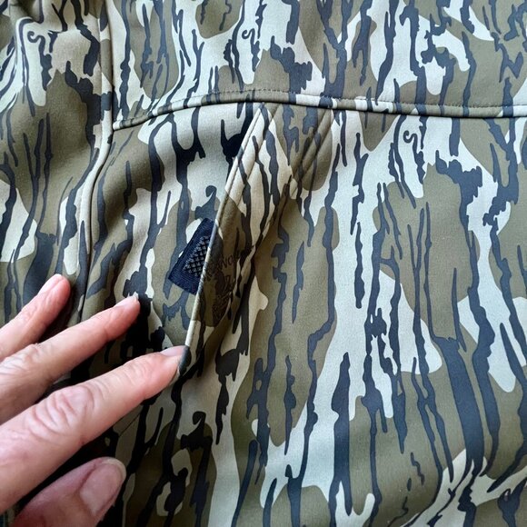 Aftco Gator Neck Camo Reaper Mossy Oak Outdoor Hunting Fishing Hoodie Vented - Picture 7 of 9